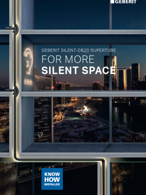 Geberit Silent-db20 SuperTube - For More Silent Space