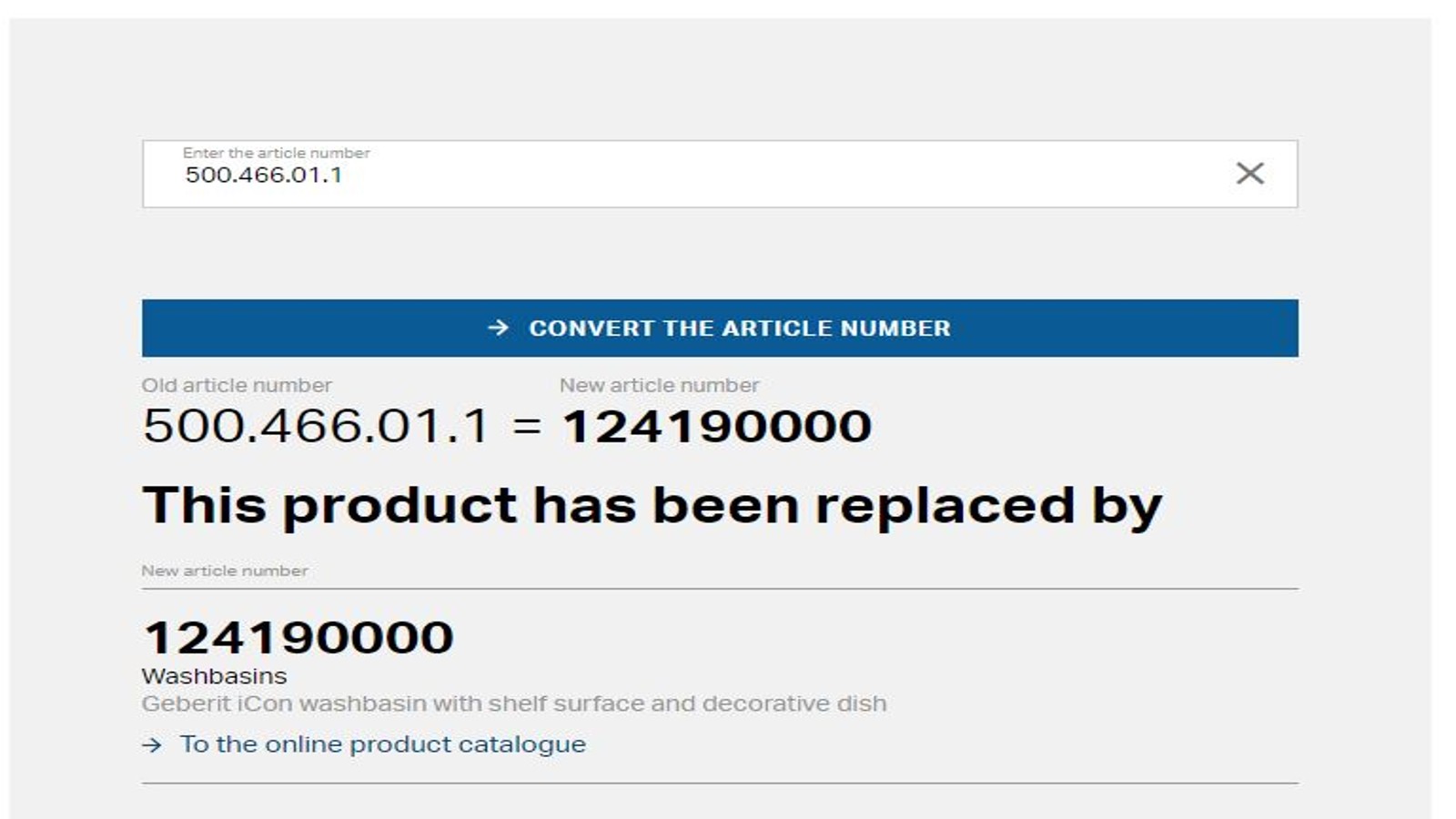 Article number converter