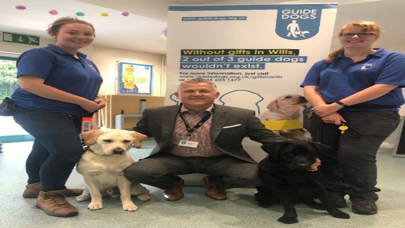 Mark Larden at the Guide Dogs Association