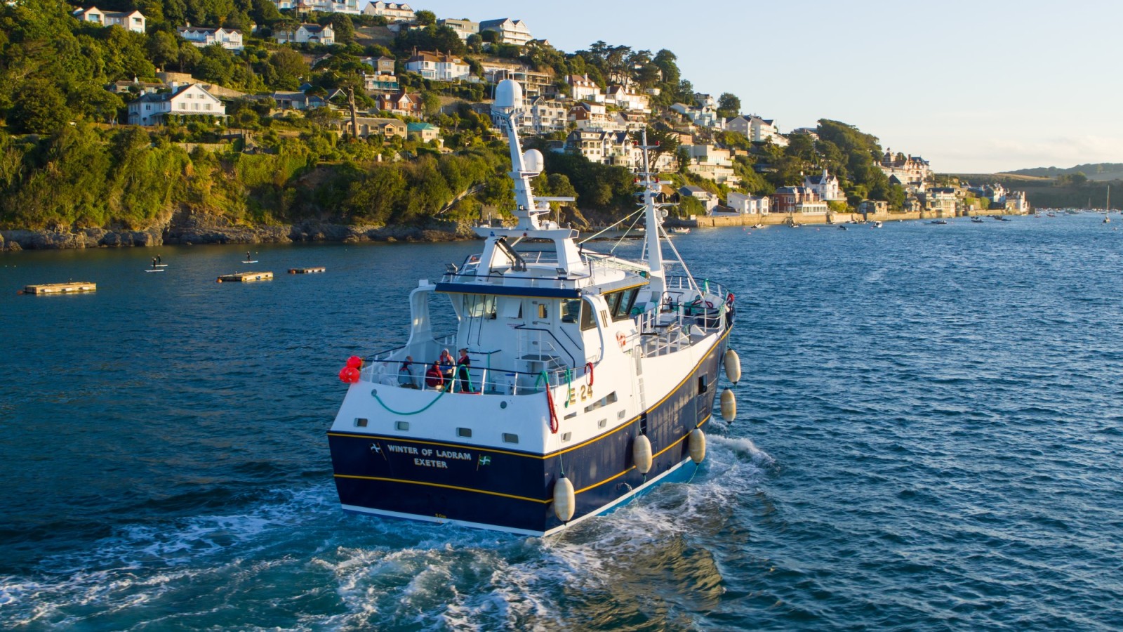 The Winter of Ladram at sea