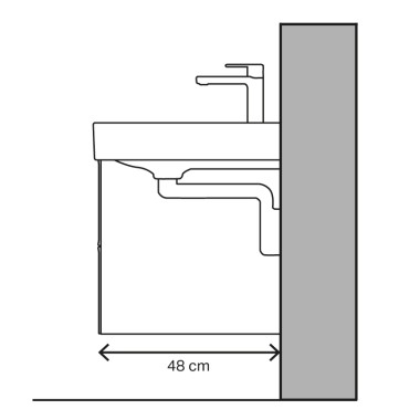 Washbasin figure for classic wastes