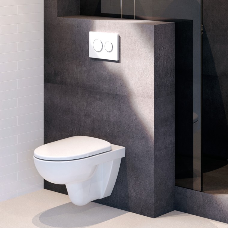 Geberit barrier-free WC with remote flush actuation