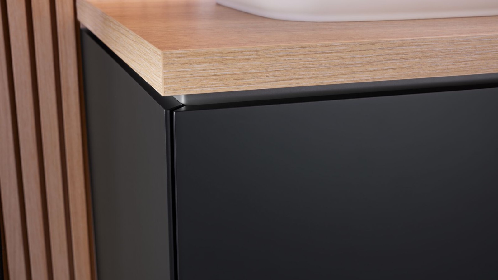 Geberit ONE vanity unit in black matt