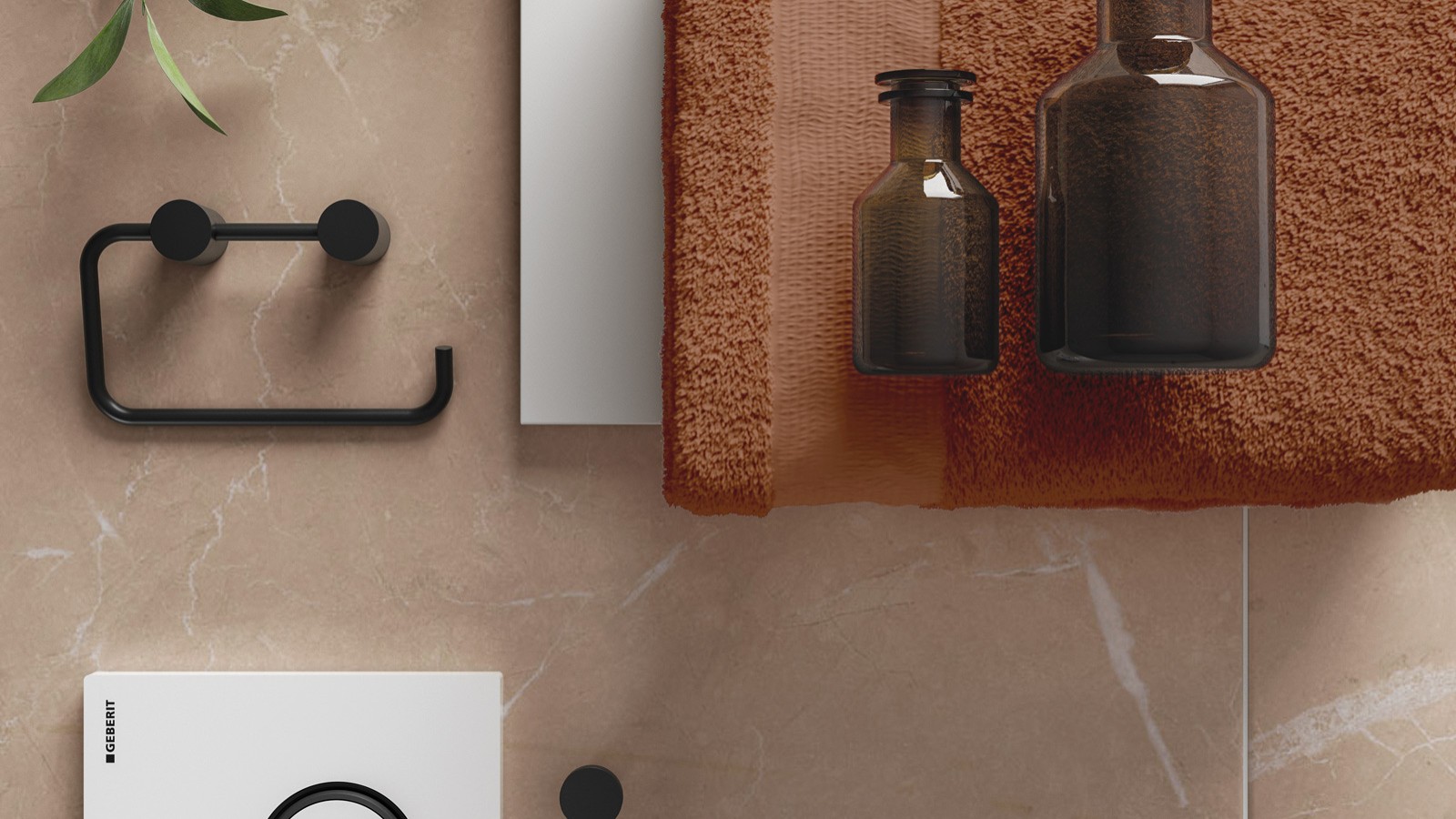Bathroom trend 2025: Brown colours in the bathroom