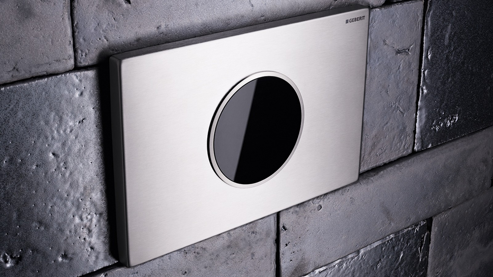 Touchless flush with Geberit actuator plates