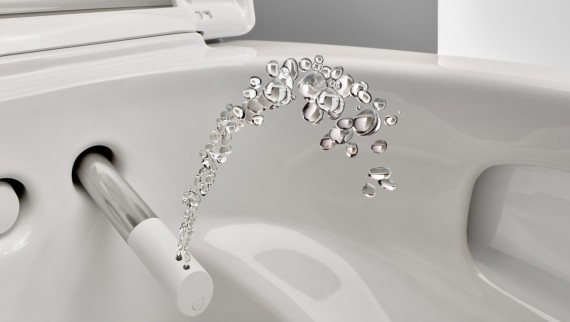 Geberit AquaClean shower toilet with WhirlSpray