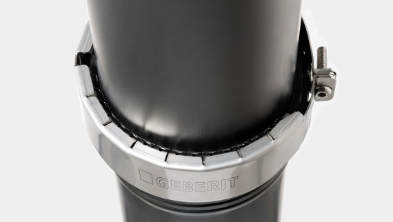 Geberit retaining claw for a lengthways non-positive connection