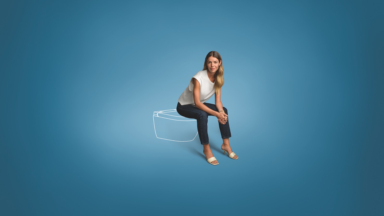 Woman and Geberit AquaClean Alba
