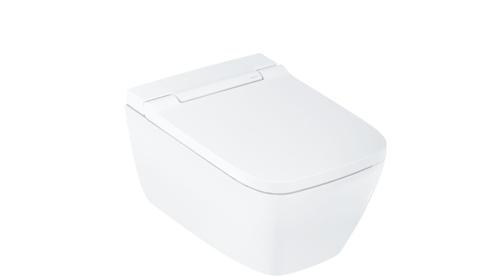 Geberit AquaClean Sela square with white alpine design cover