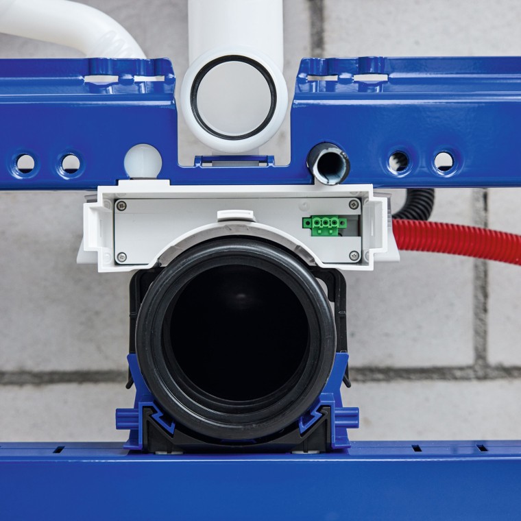 Geberit Power & Connect box during installation