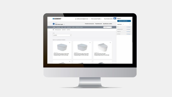 Geberit specifier - tool overview