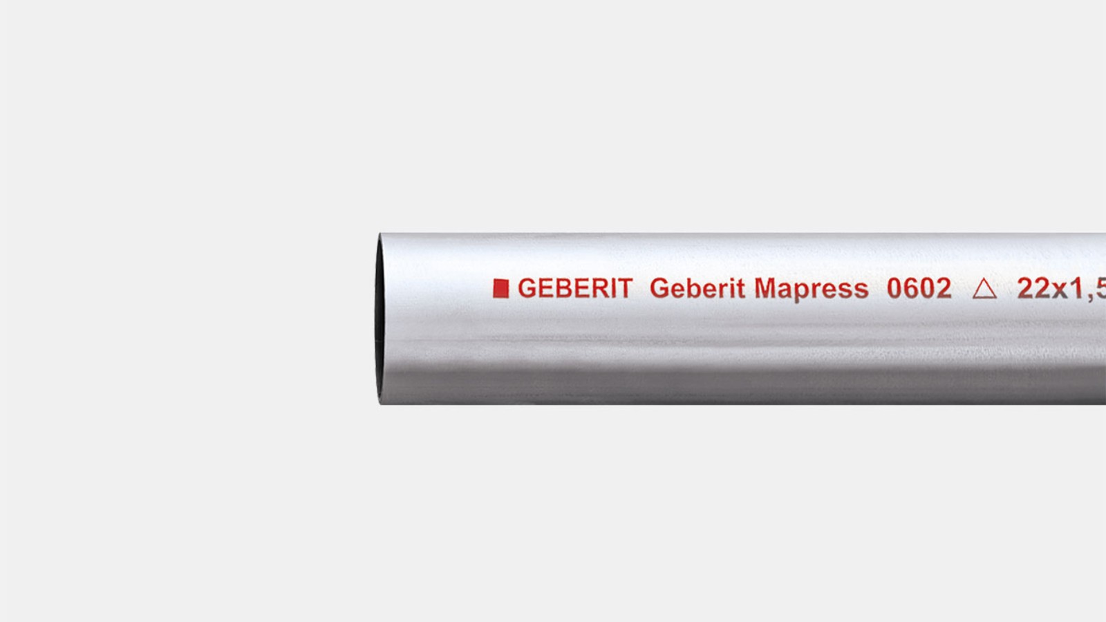 Geberit Mapress Carbon Steel system pipe, outside zinc-plated