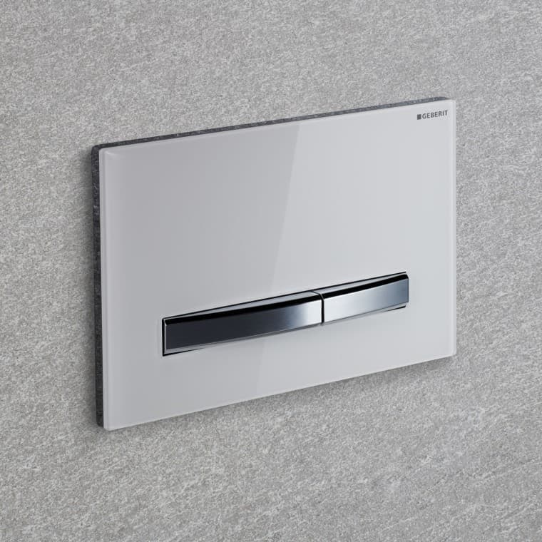 White Geberit Sigma50 actuator plate White Geberit Sigma50 actuator plate