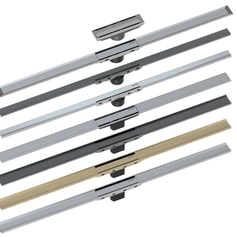 Overview of the Geberit CleanLine shower drains Overview of the Geberit CleanLine shower drains