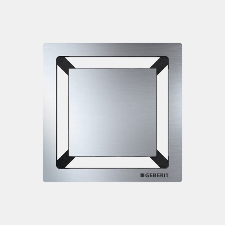 Geberit floor drain for showers with square design cover Geberit floor drain for showers with square design cover