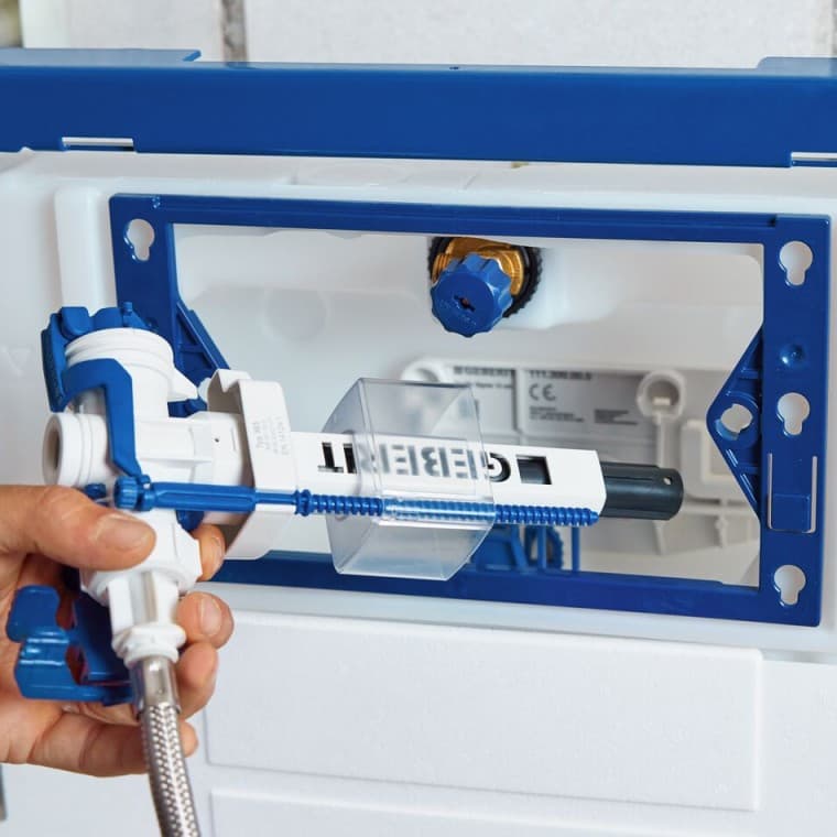 The compact Geberit Type 383 fill valve The compact Geberit Type 383 fill valve
