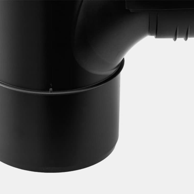 The stop ring on Geberit Silent-PP fittings indicates the proper insertion depth The stop ring on Geberit Silent-PP fittings indicates the proper insertion depth