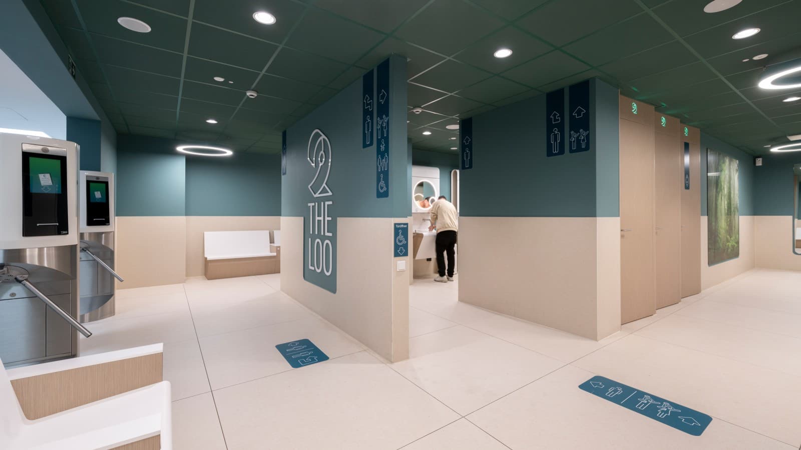 Typical design of a 2theloo toilet suite Typical design of a 2theloo toilet suite