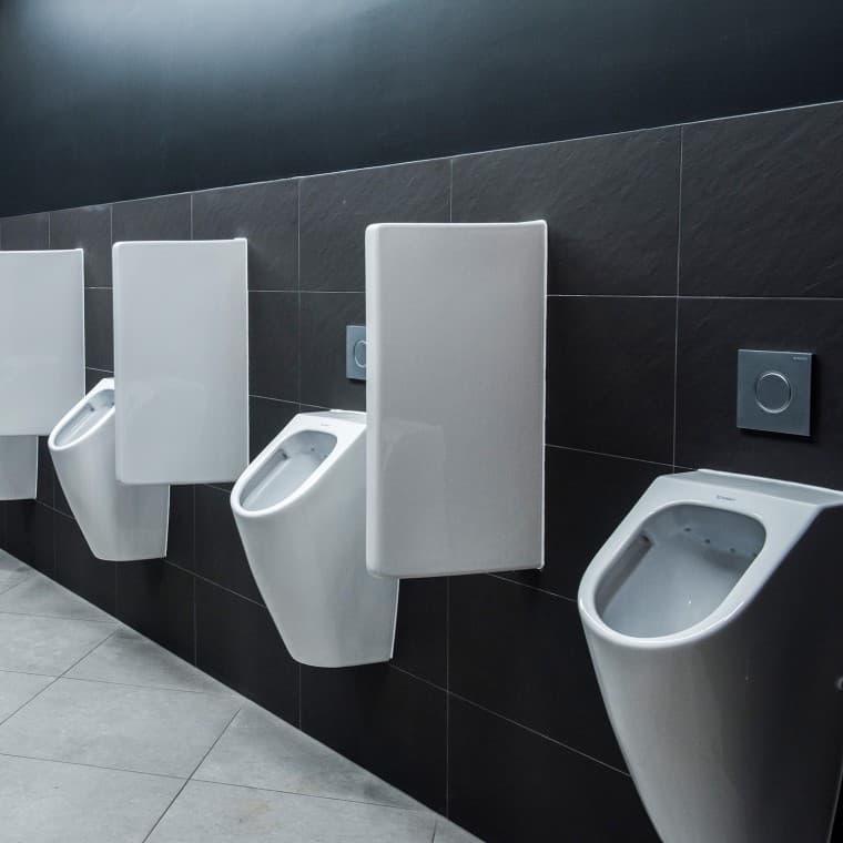 The Geberit Sigma10 actuator plate is used for the urinals (© Jarosław Kąkol) The Geberit Sigma10 actuator plate is used for the urinals (© Jarosław Kąkol)